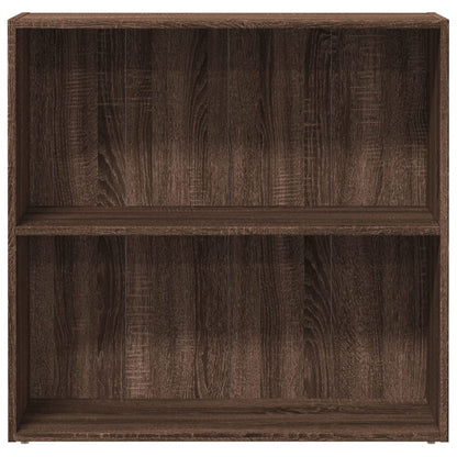 Bookcase Brown Oak 80x30x77 cm Engineered Wood