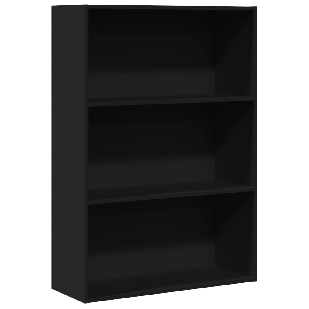 Bookcase Black 80x30x114 cm Engineered Wood