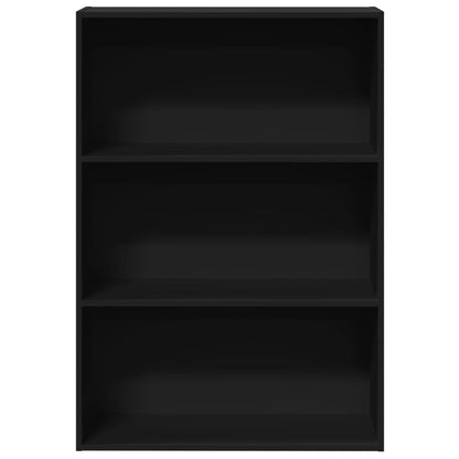 Bookcase Black 80x30x114 cm Engineered Wood