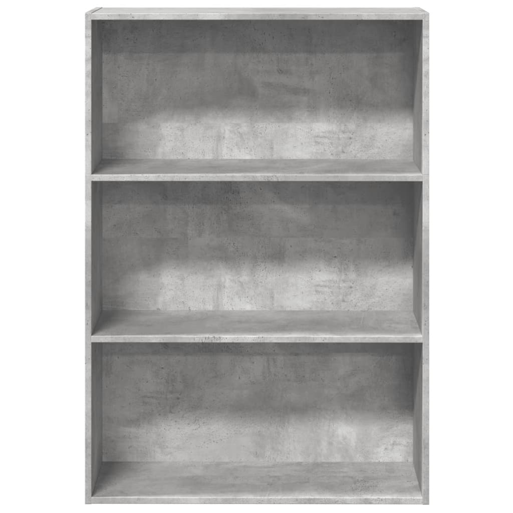 Bookcase Concrete Grey 80x30x114 cm Engineered Wood