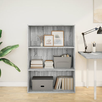 Bookcase Grey Sonoma 80x30x114 cm Engineered Wood