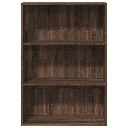 Bookcase Brown Oak 80x30x114 cm Engineered Wood