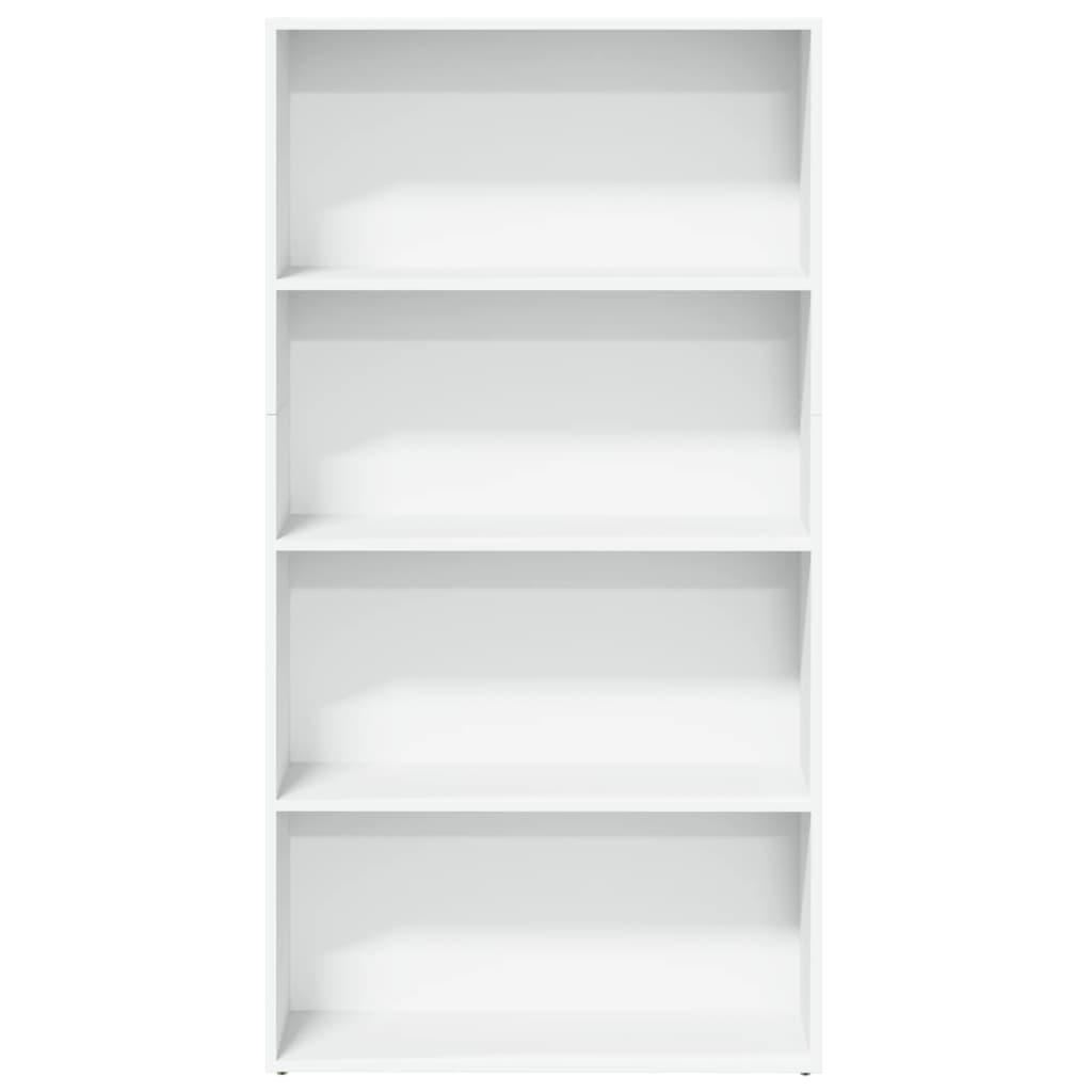 Bookcase White 80x30x152 cm Engineered Wood