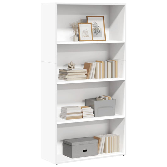 Bookcase White 80x30x152 cm Engineered Wood