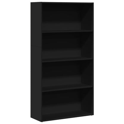 Bookcase Black 80x30x152 cm Engineered Wood