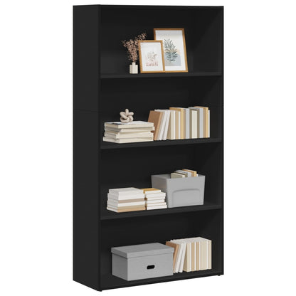 Bookcase Black 80x30x152 cm Engineered Wood