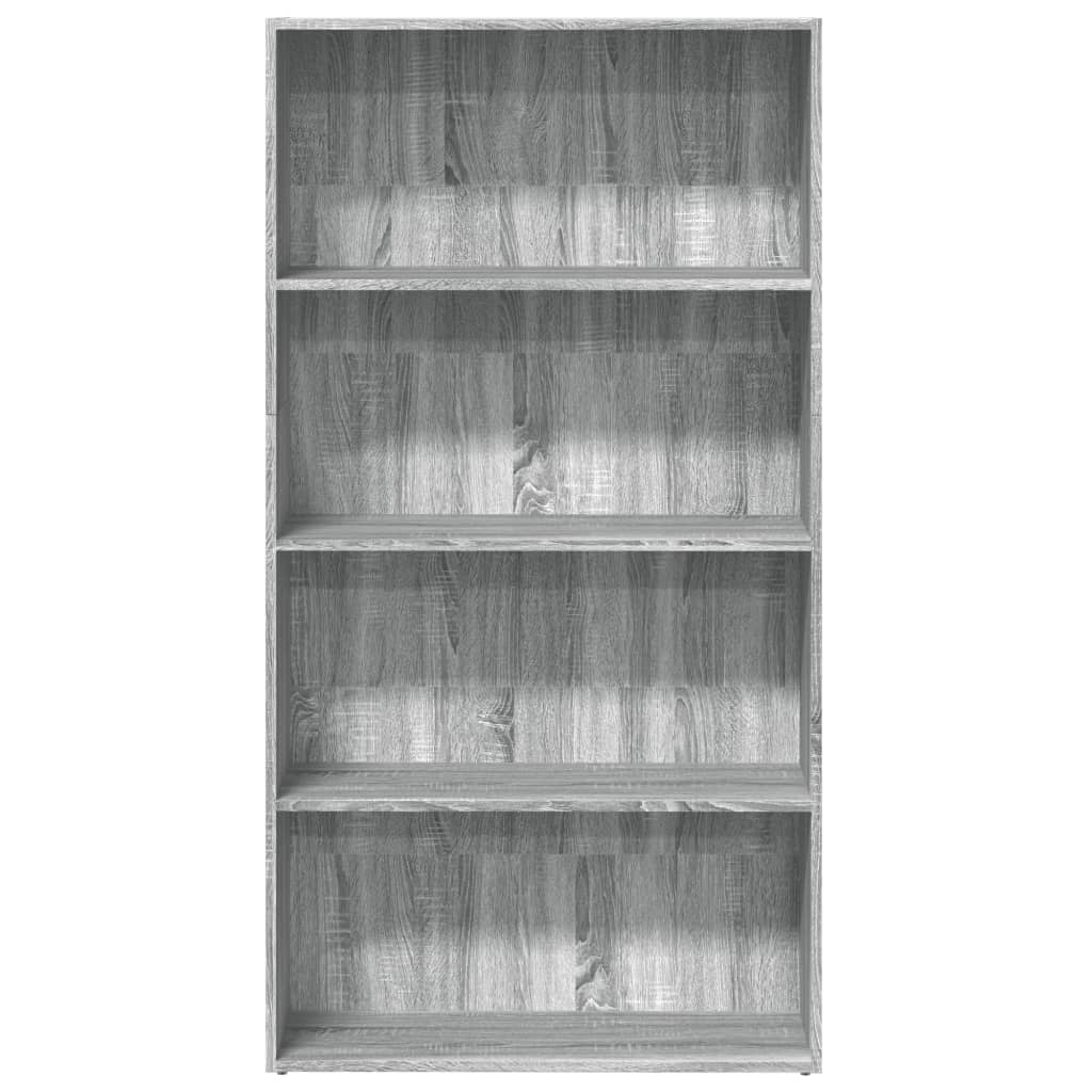 Bookcase Grey Sonoma 80x30x152 cm Engineered Wood