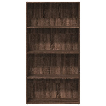 Bookcase Brown Oak 80x30x152 cm Engineered Wood