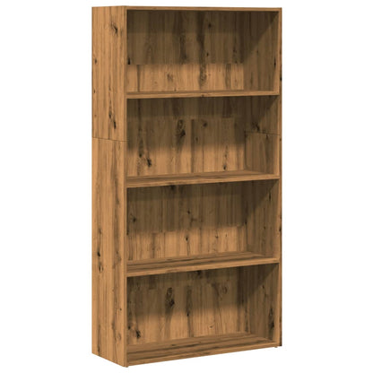 Bookcase Artisian Oak 80x30x152 cm Engineered Wood