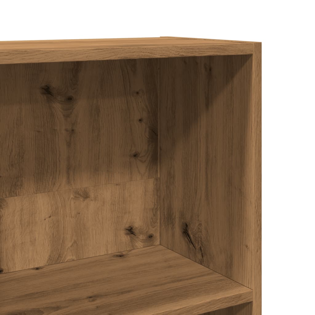 Bookcase Artisian Oak 80x30x152 cm Engineered Wood