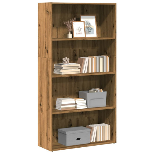 Bookcase Artisian Oak 80x30x152 cm Engineered Wood