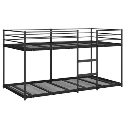 Bunk Bed without Mattress Black 100x190 cm Steel