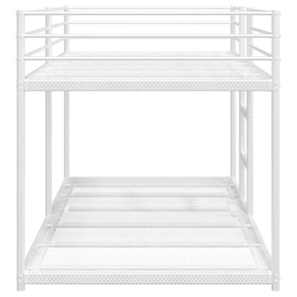 Bunk Bed without Mattress White 90x200 cm Steel