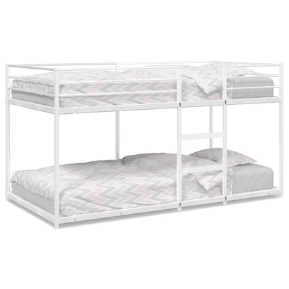Bunk Bed without Mattress White 100x200 cm Steel