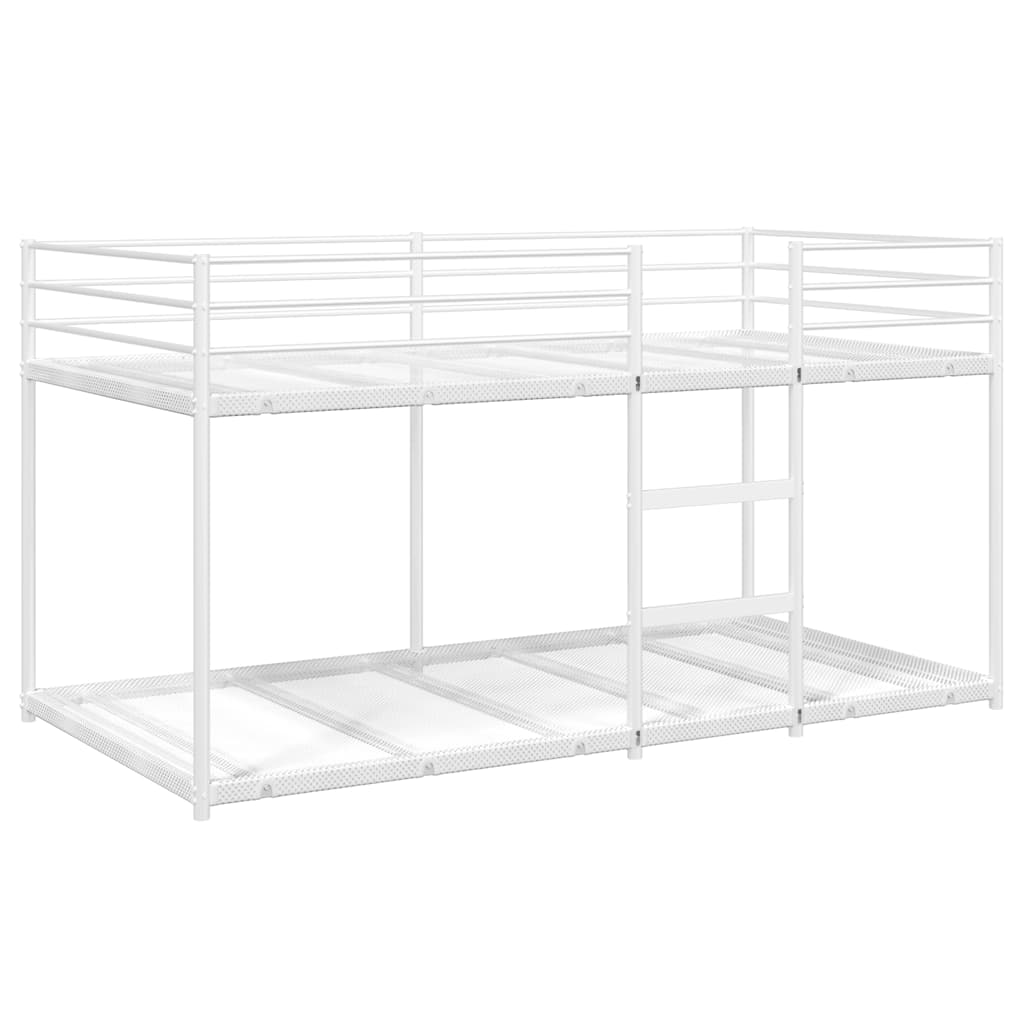Bunk Bed without Mattress White 100x200 cm Steel