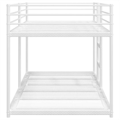 Bunk Bed without Mattress White 100x200 cm Steel