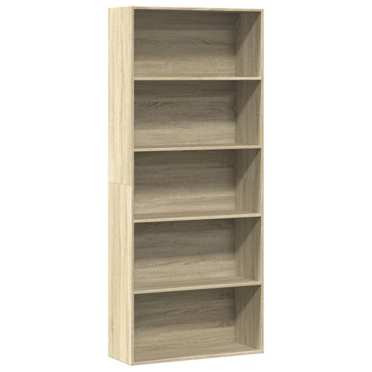 Book Cabinet Sonoma Oak 80x30x189 cm Engineered Wood