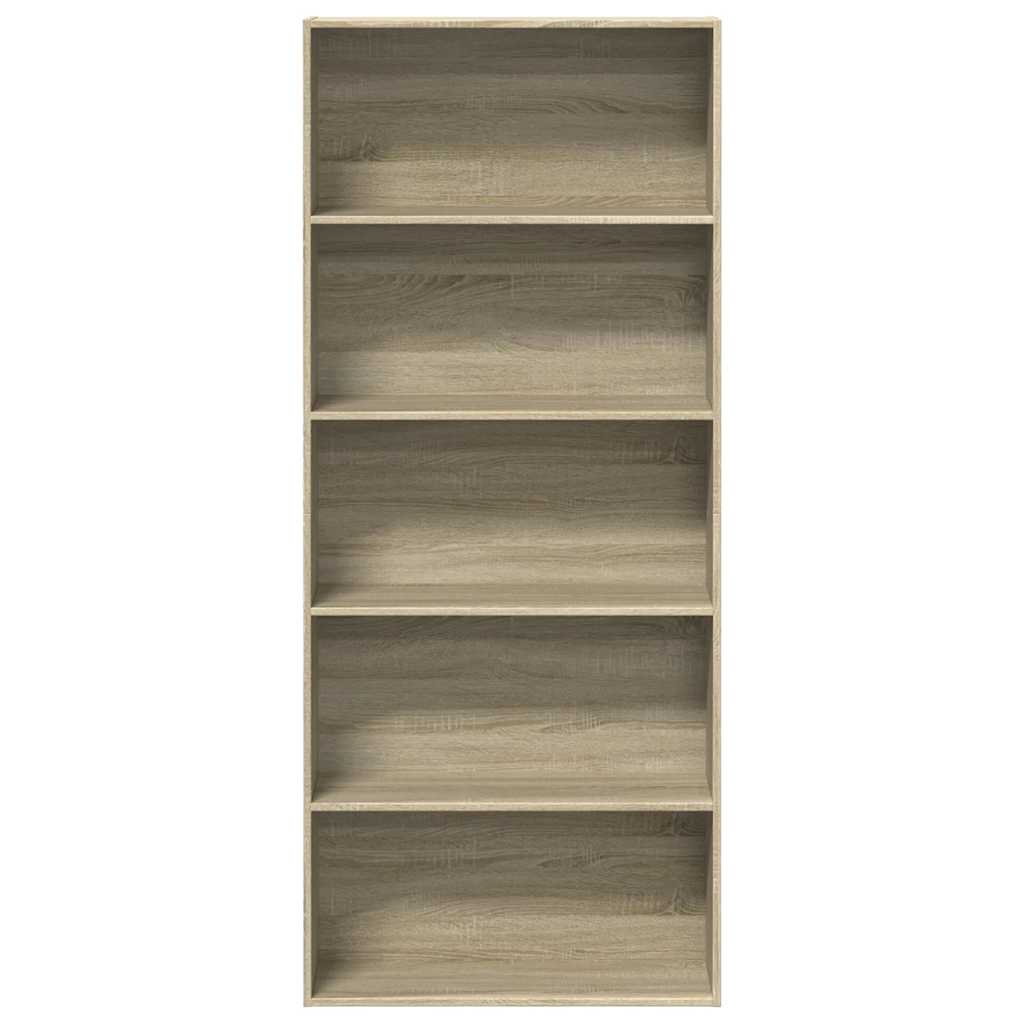 Book Cabinet Sonoma Oak 80x30x189 cm Engineered Wood