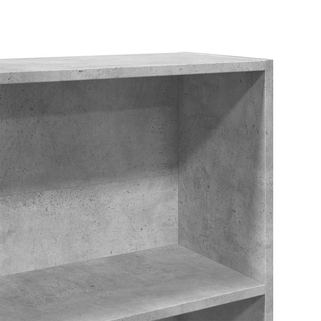 Book Cabinet Concrete Grey 80x30x189 cm Engineered Wood