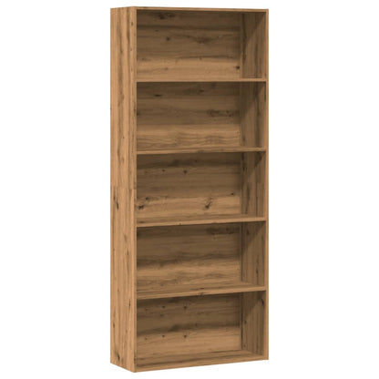 Book Cabinet Artisian Oak 80x30x189 cm Engineered Wood