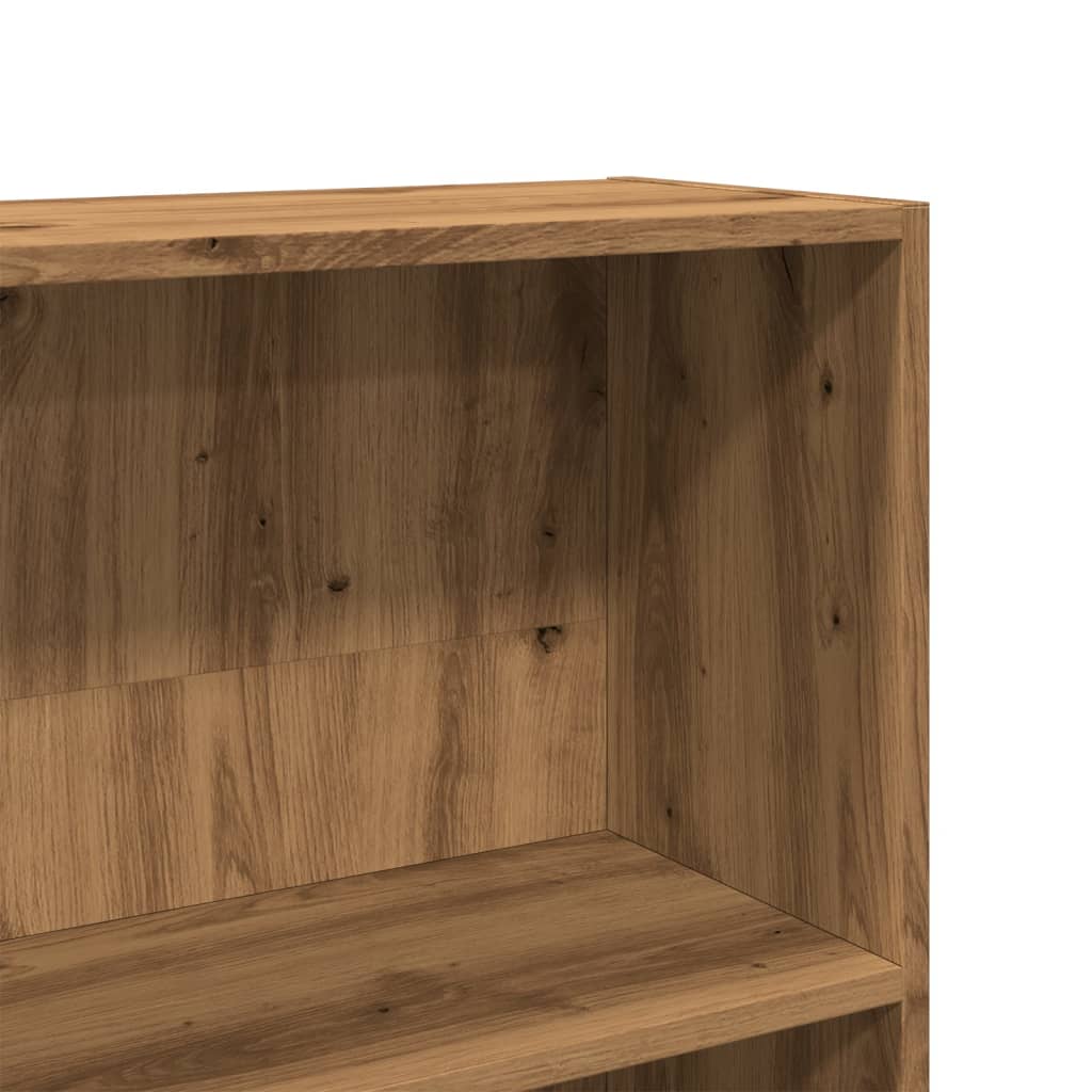 Book Cabinet Artisian Oak 80x30x189 cm Engineered Wood