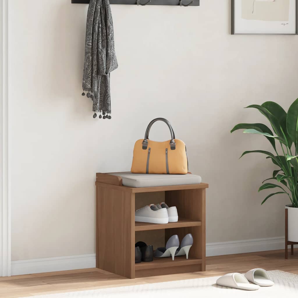 Hallway Bench "SANDNES" 45x40x50 cm Solid Wood Pine