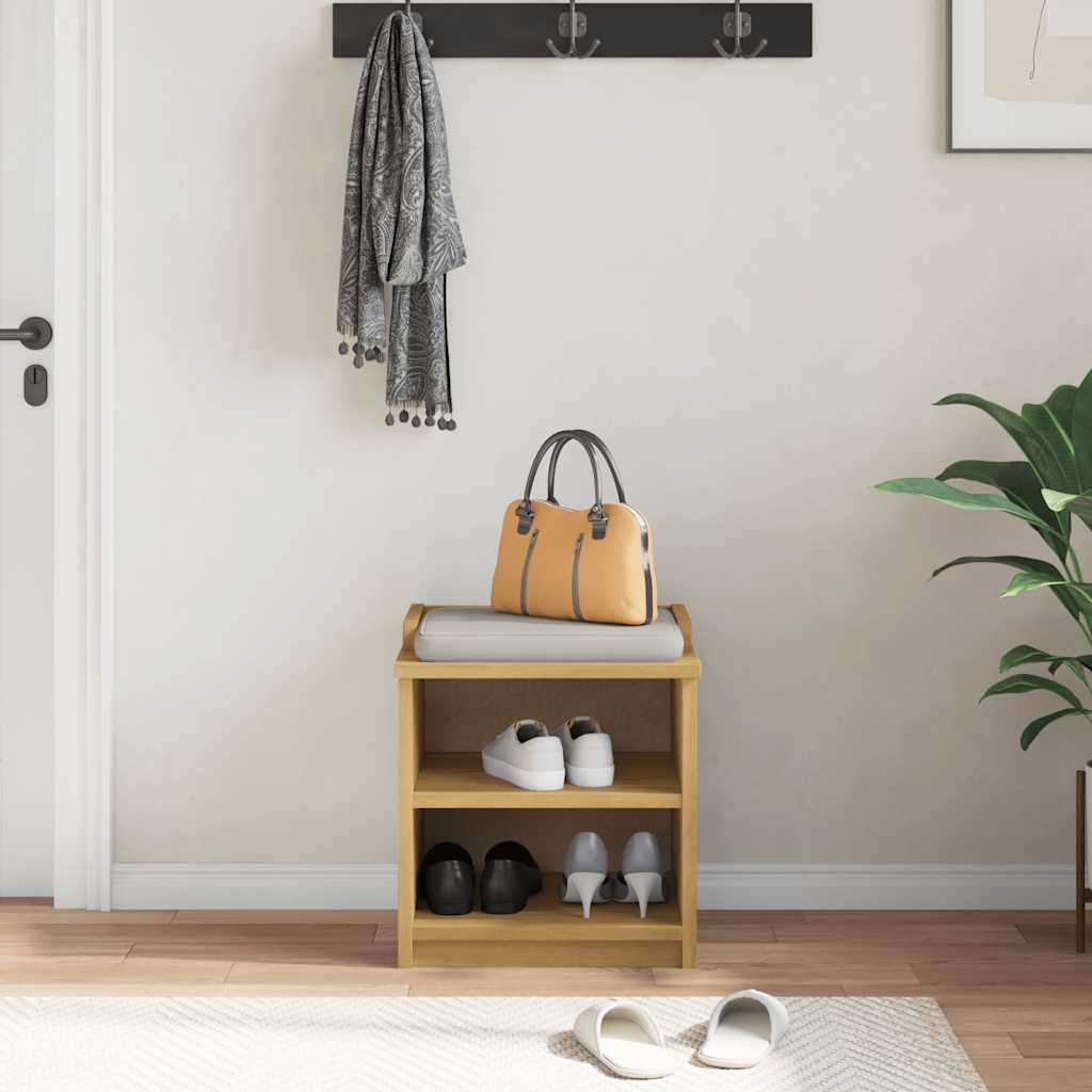 Hallway Bench "SANDNES" 45x40x50 cm Solid Wood Pine