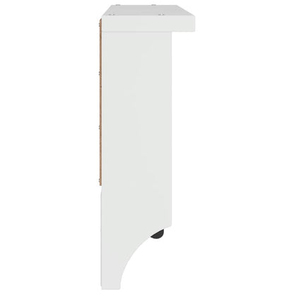 Wall-mounted Coat Rack SANDNES White 45x12x35 cm Solid Wood Pine