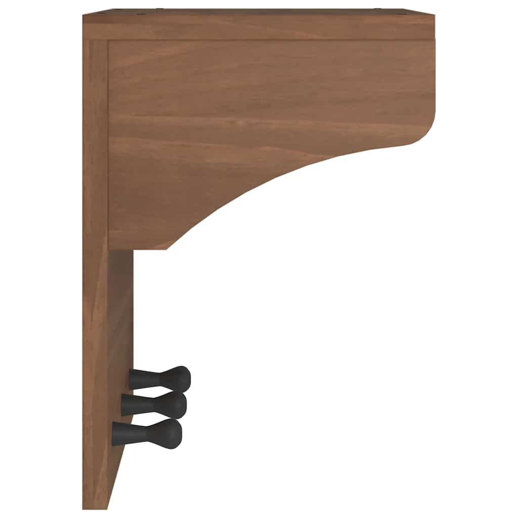 Wall-mounted Coat Rack SANDNES 43x30x42 cm Solid Wood Pine