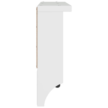 Wall-mounted Coat Rack SANDNES White 87x12x35 cm Solid Wood Pine