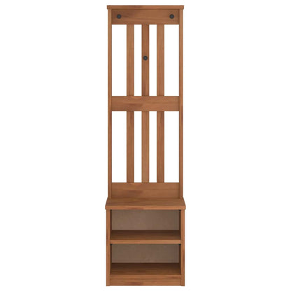 Hall Tree SANDENS 45x40x159.5 cm Solid Wood Pine