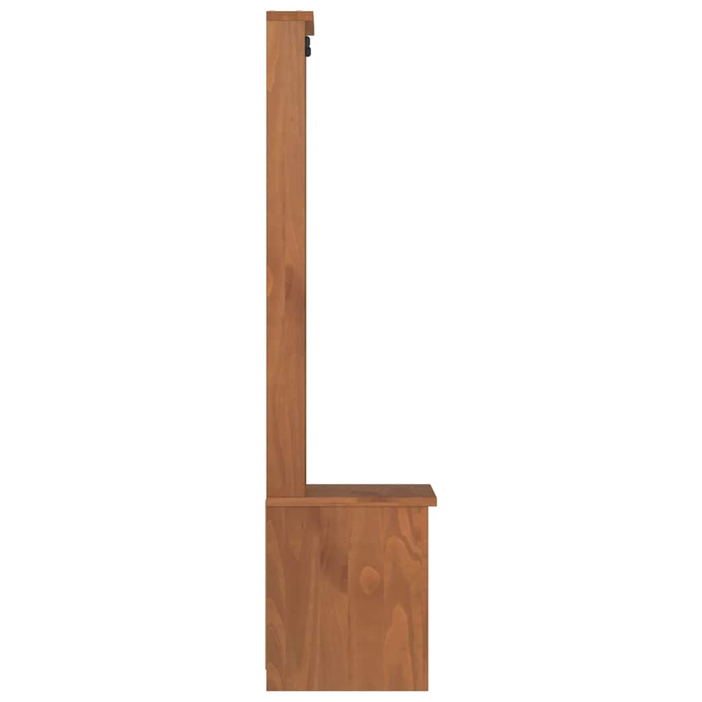 Hall Tree SANDENS 45x40x159.5 cm Solid Wood Pine