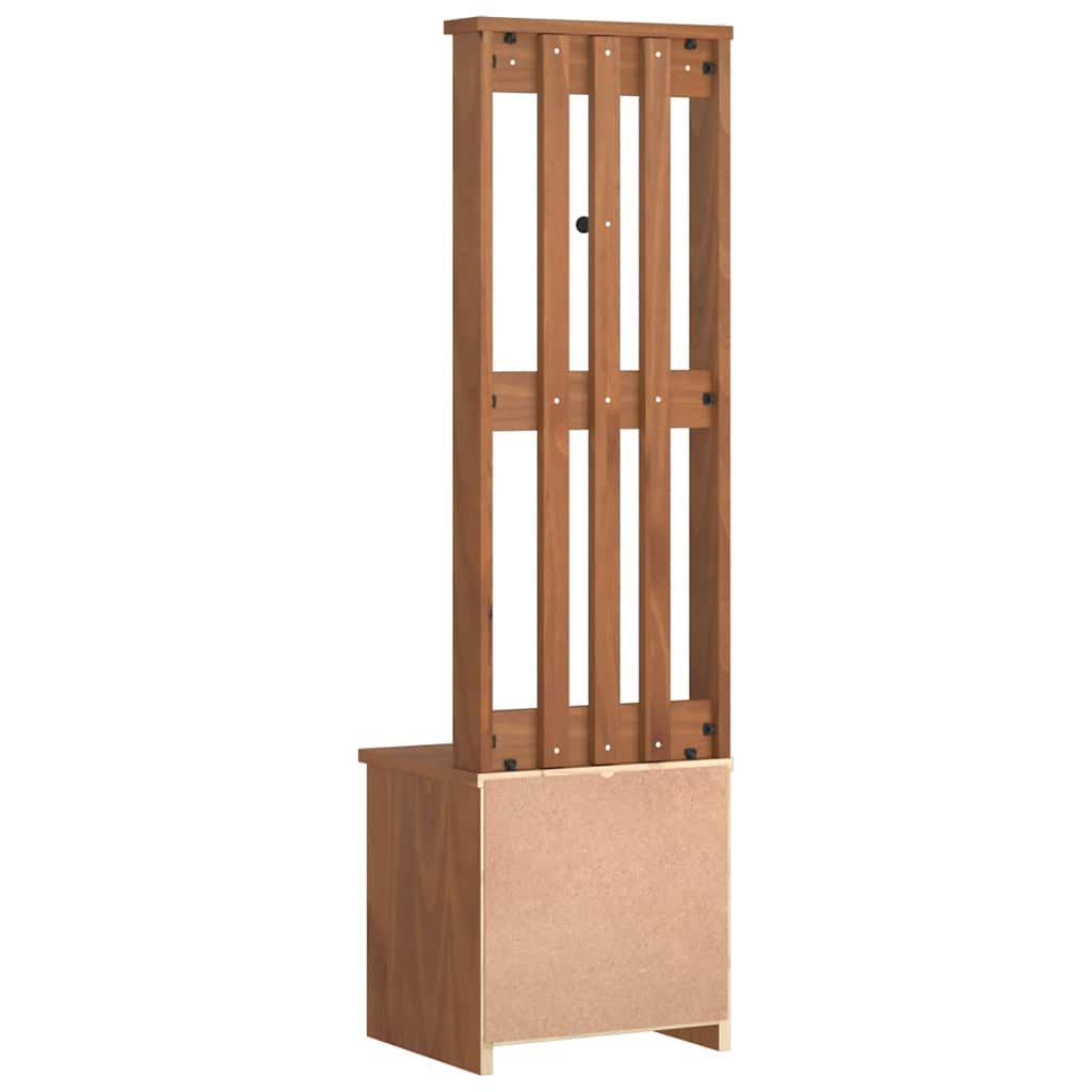 Hall Tree SANDENS 45x40x159.5 cm Solid Wood Pine