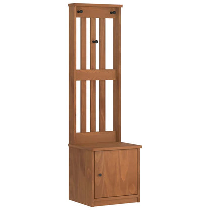 Hall Tree SANDENS 45x40x159.5 cm Solid Wood Pine