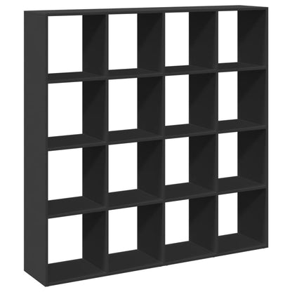 Book Cabinet Black 137.5x29x137.5 cm Engineered Wood