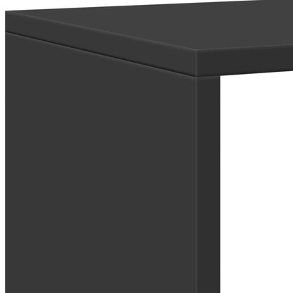 Book Cabinet Black 137.5x29x137.5 cm Engineered Wood