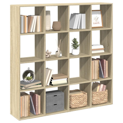 Book Cabinet Sonoma Oak 137.5x29x137.5 cm Engineered Wood