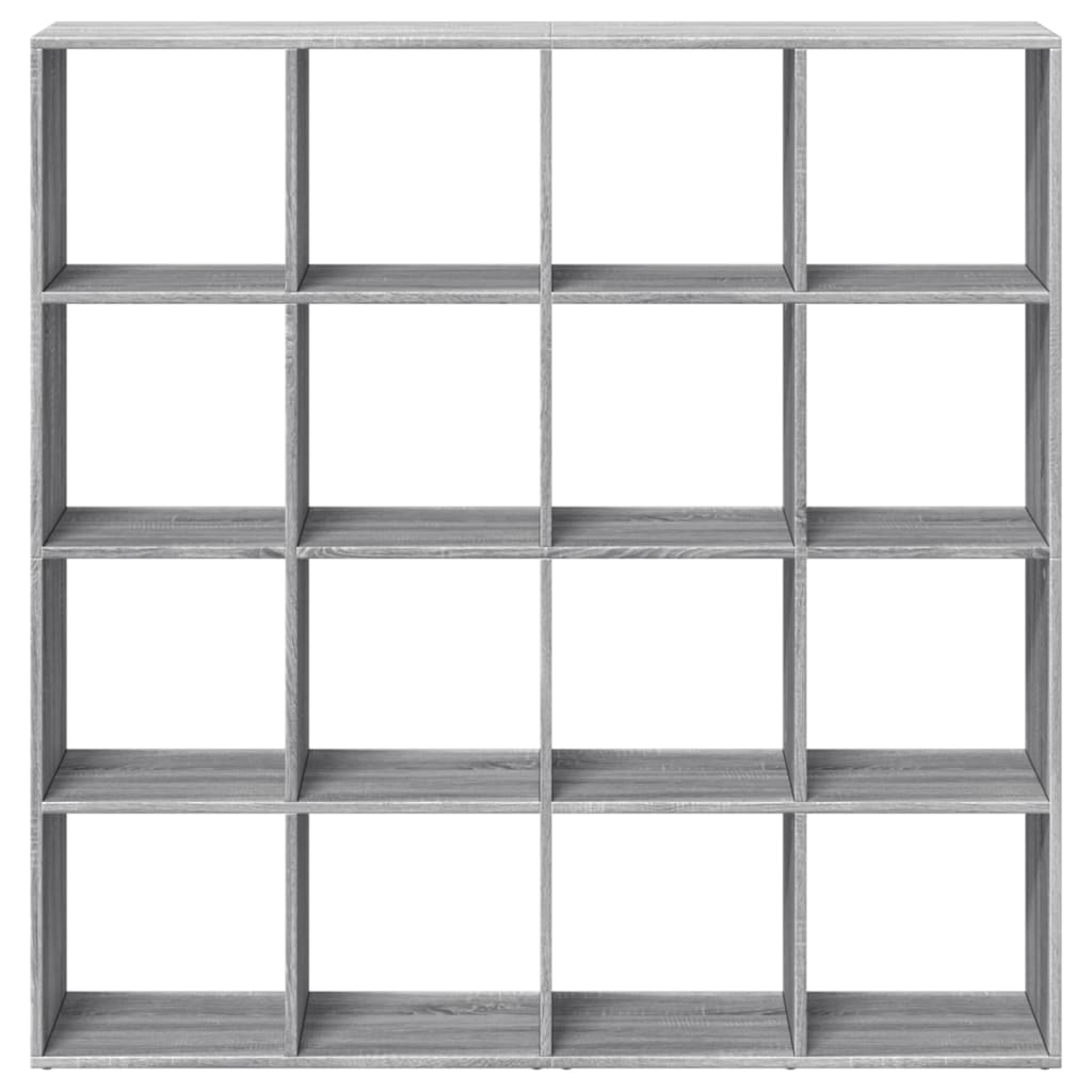 Book Cabinet Grey Sonoma 137.5x29x137.5 cm Engineered Wood