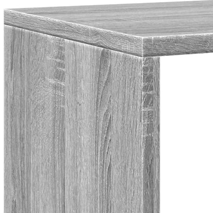 Book Cabinet Grey Sonoma 137.5x29x137.5 cm Engineered Wood