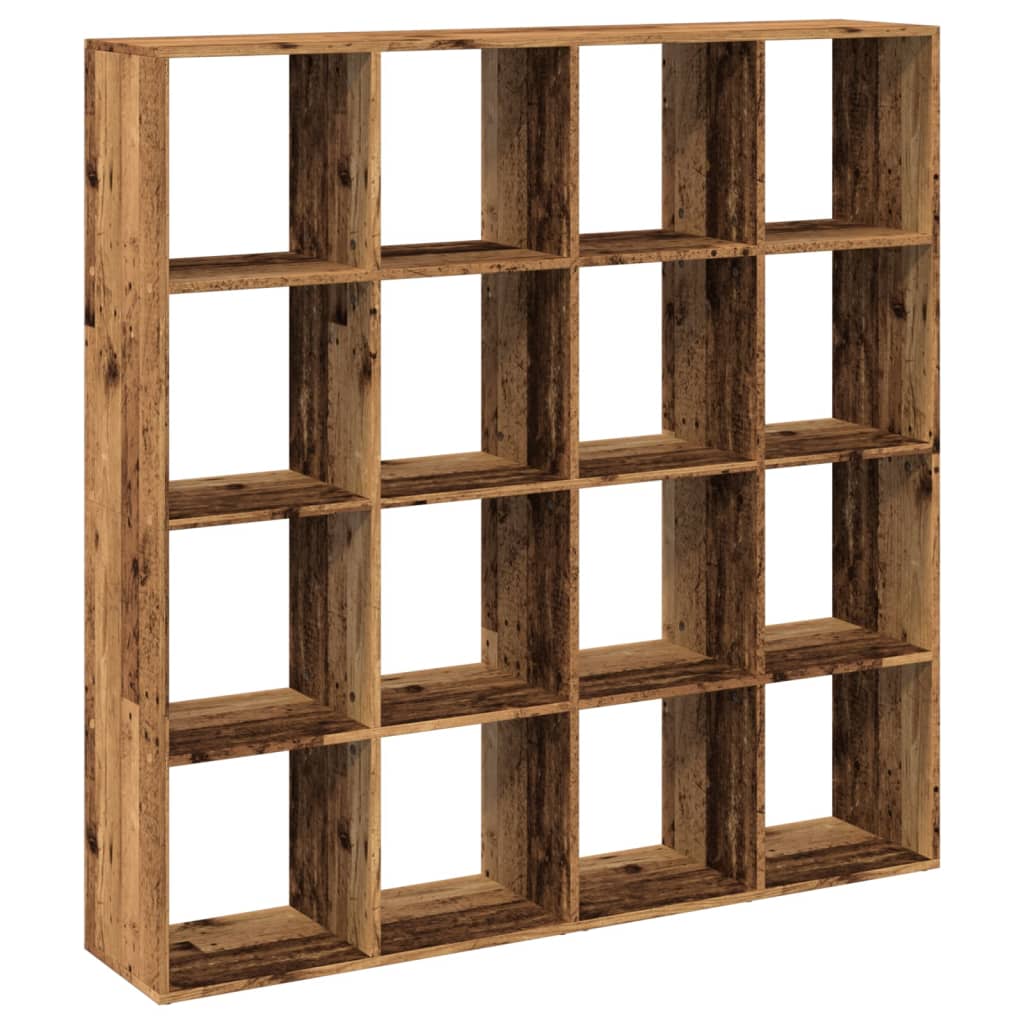 Book Cabinet Old Wood 137.5x29x137.5 cm Engineered Wood