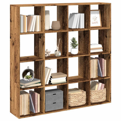 Book Cabinet Old Wood 137.5x29x137.5 cm Engineered Wood