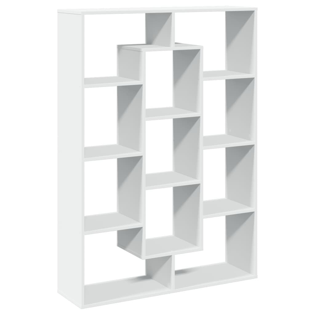 Book Cabinet White 102x29x143 cm Engineered Wood