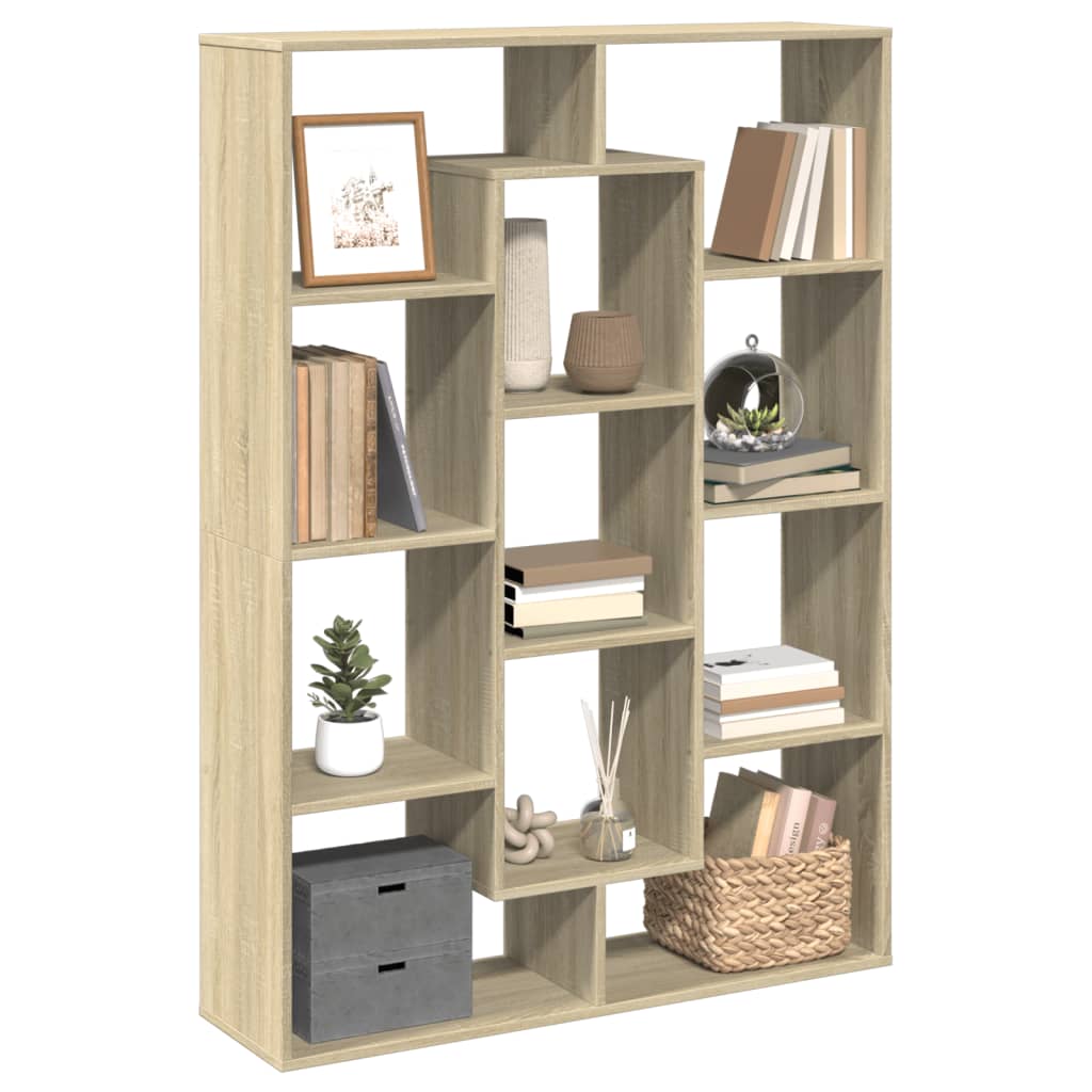 Book Cabinet Sonoma Oak 102x29x143 cm Engineered Wood