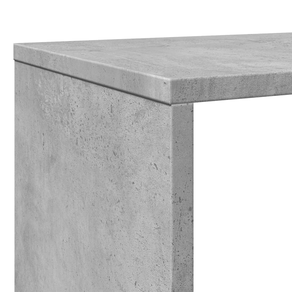 Book Cabinet Concrete Grey 102x29x143 cm Engineered Wood