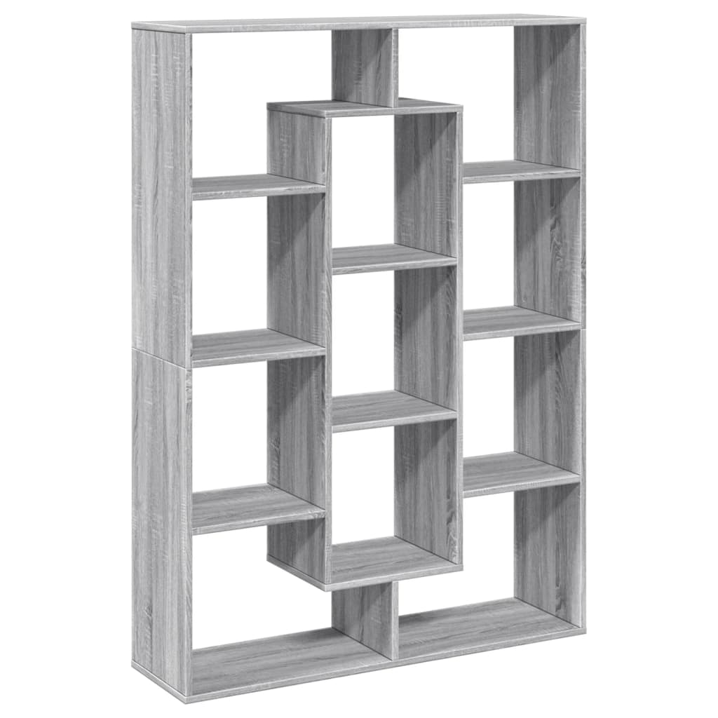 Book Cabinet Grey Sonoma 102x29x143 cm Engineered Wood