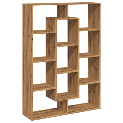 Book Cabinet Artisian Oak 102x29x143 cm Engineered Wood