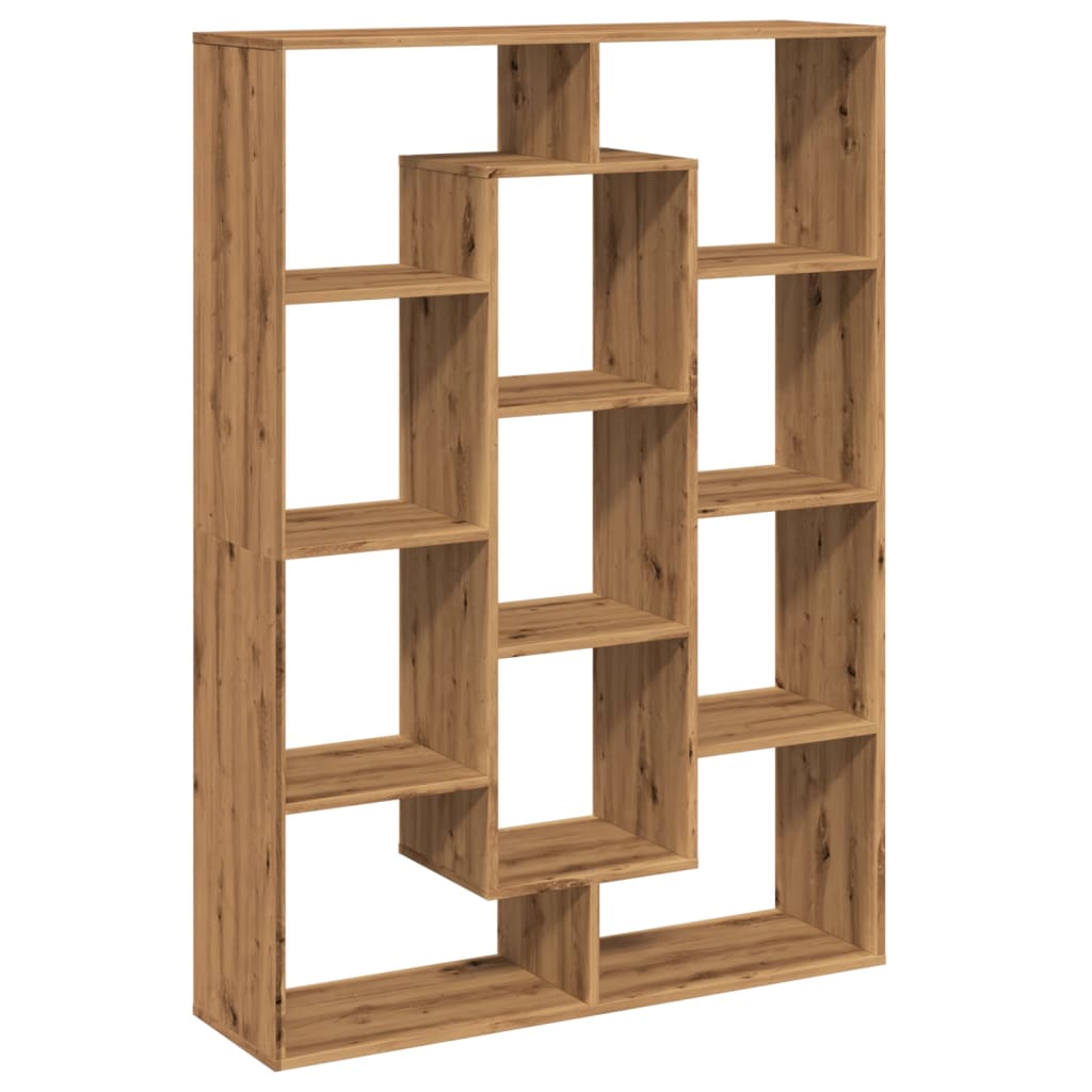 Book Cabinet Artisian Oak 102x29x143 cm Engineered Wood