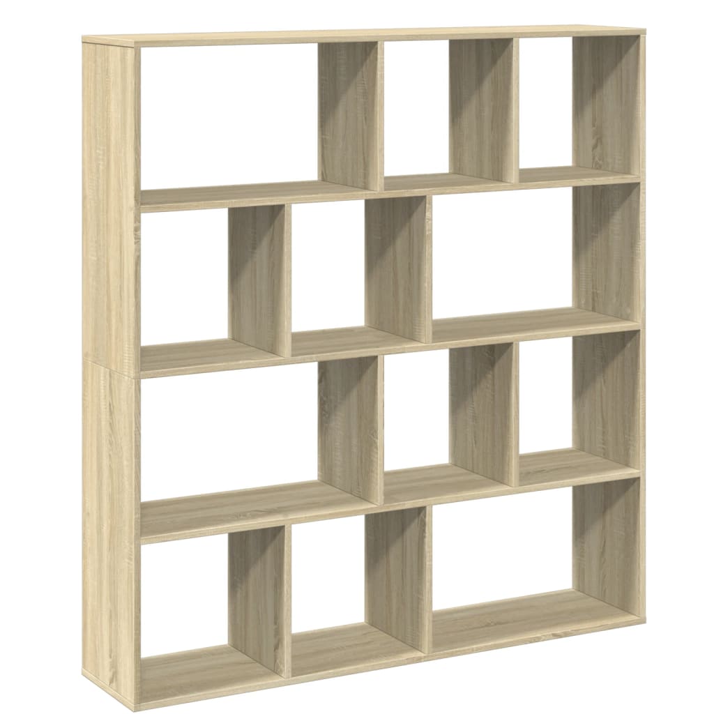 Book Cabinet Sonoma Oak 132x29x141.5 cm Engineered Wood