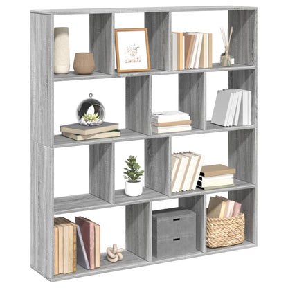 Book Cabinet Grey Sonoma 132x29x141.5 cm Engineered Wood