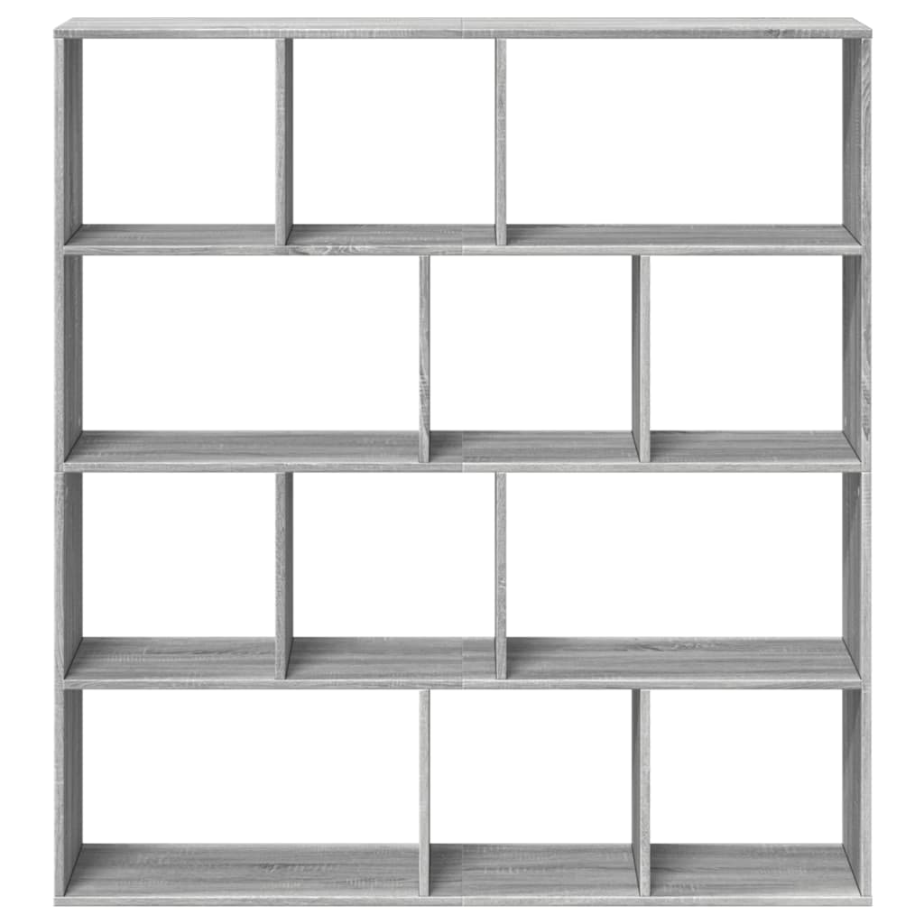 Book Cabinet Grey Sonoma 132x29x141.5 cm Engineered Wood